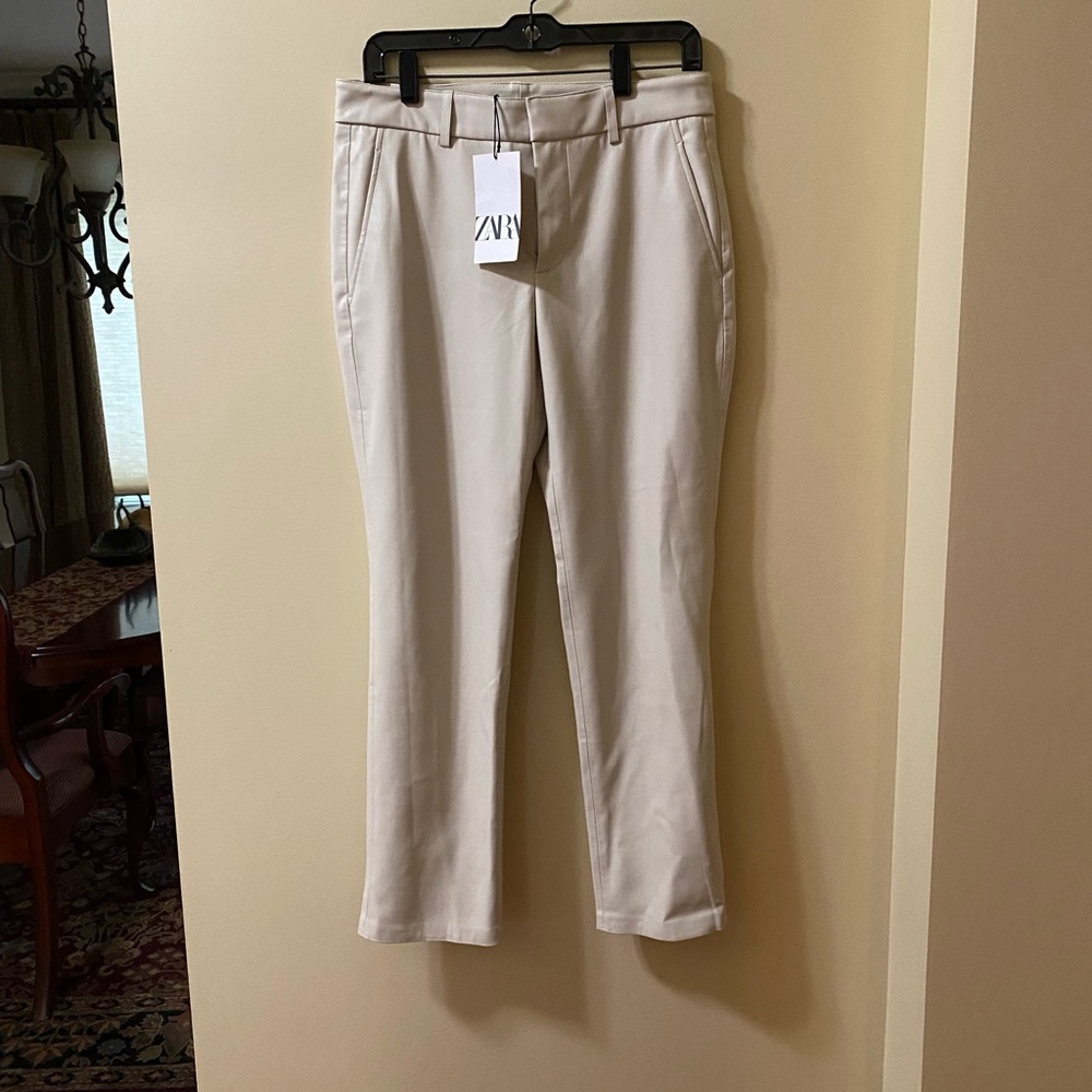 Zara size 6 faux leather pants